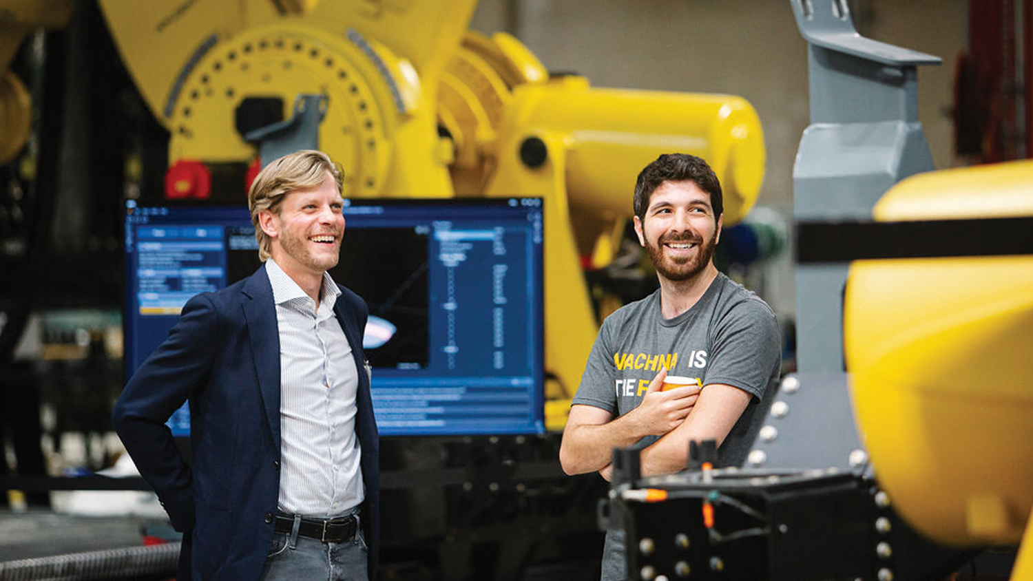 SPADA members touring the Machina Labs robotics floor